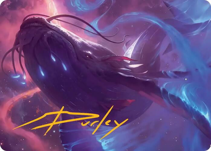 Starbreach Whale Art Card (Gold-Stamped Signature) [Edge of Eternities Art Series] | Jack's On Queen