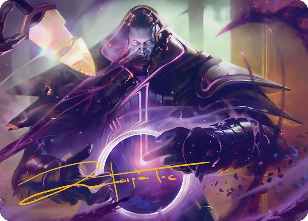 Embrace Oblivion Art Card (Gold-Stamped Signature) [Edge of Eternities Art Series] | Jack's On Queen