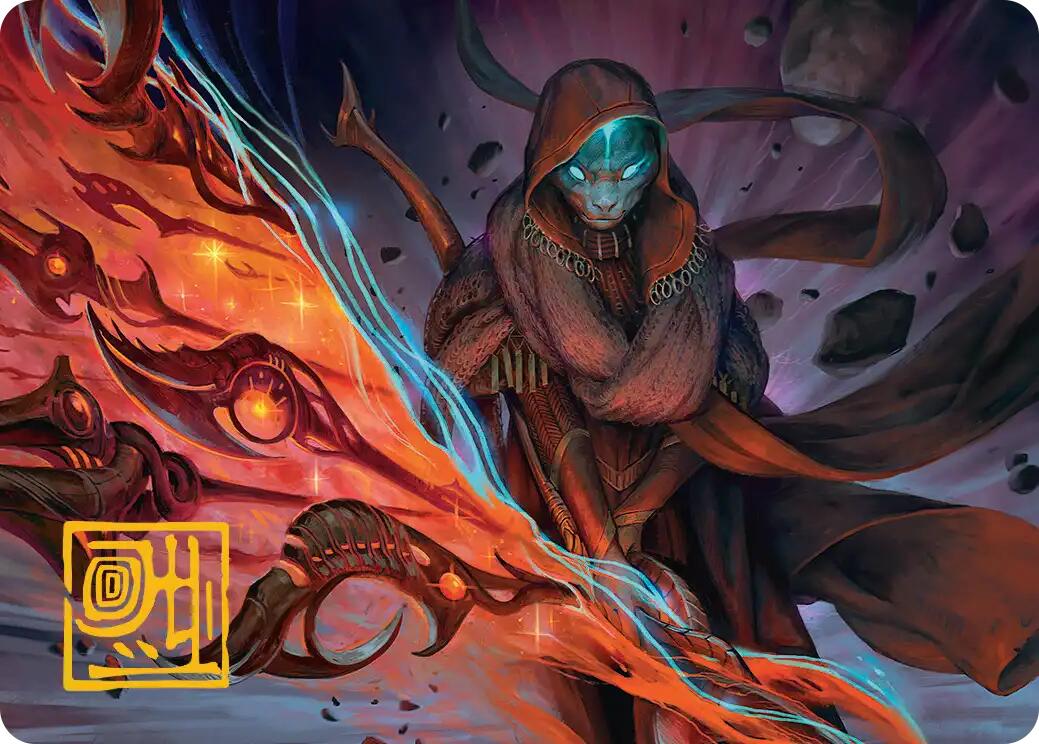Weftstalker Ardent Art Card (Gold-Stamped Signature) [Edge of Eternities Art Series] | Jack's On Queen