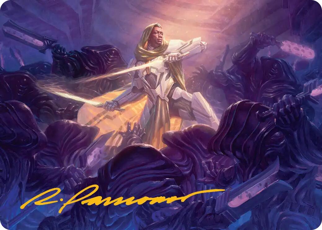 Syr Vondam, Sunstar Exemplar Art Card (Gold-Stamped Signature) [Edge of Eternities Art Series] | Jack's On Queen