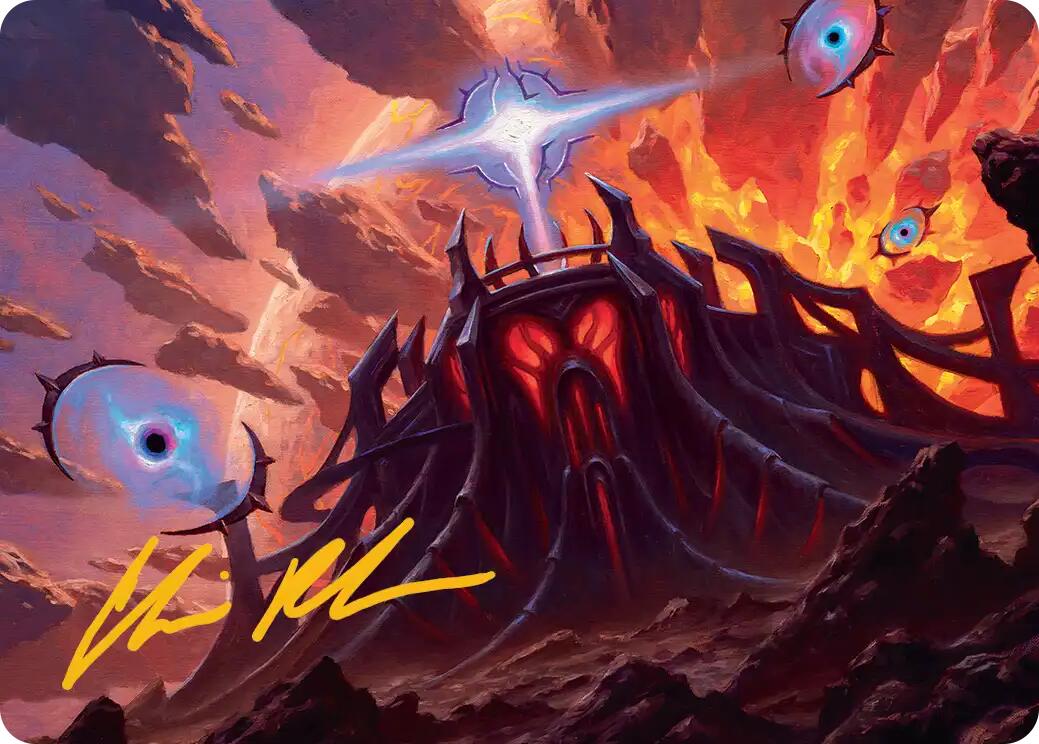 Secluded Starforge Art Card (Gold-Stamped Signature) [Edge of Eternities Art Series] | Jack's On Queen