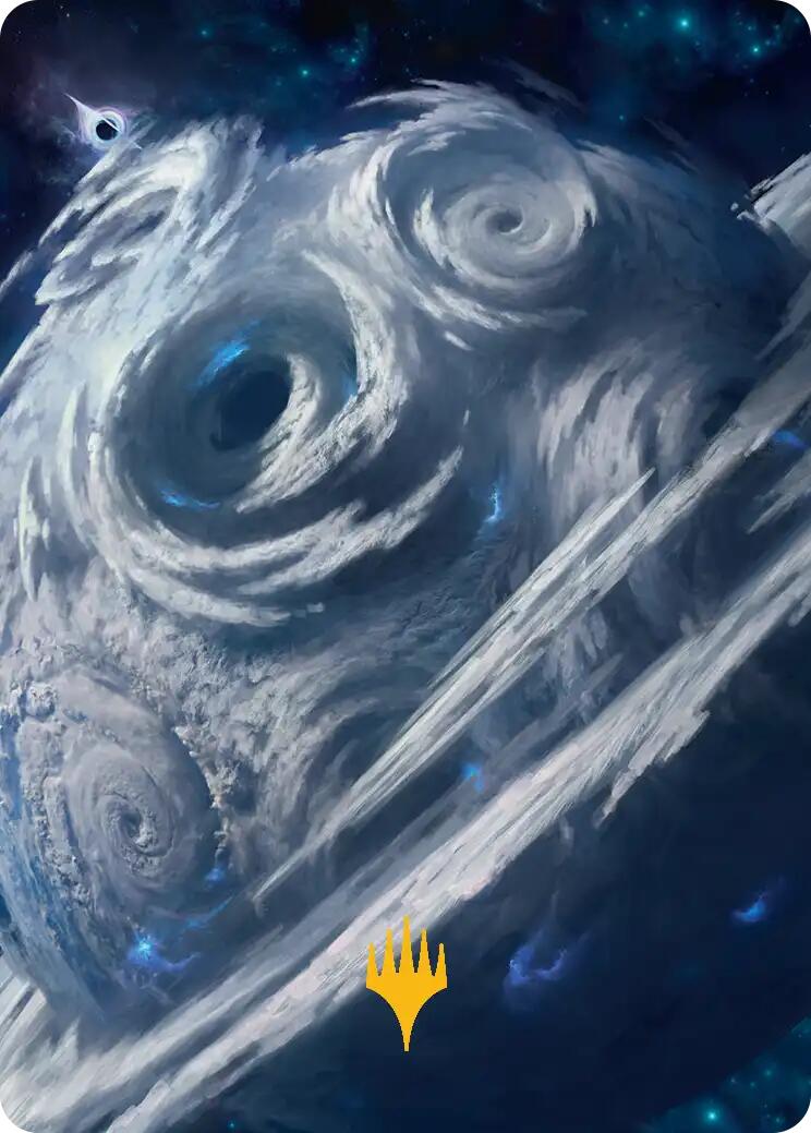 Uthros, Titanic Godcore Art Card (Gold-Stamped Planeswalker Symbol) [Edge of Eternities Art Series] | Jack's On Queen