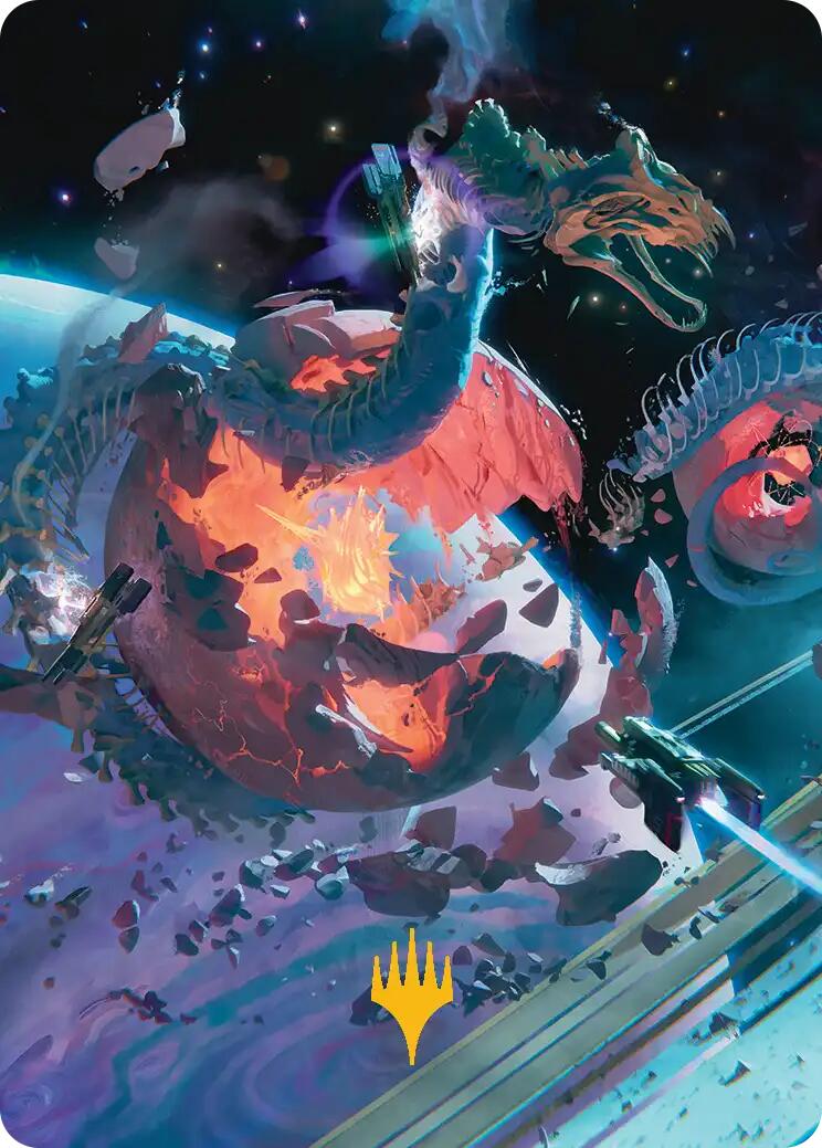 Scavenger Grounds Art Card (47/54) (Gold-Stamped Planeswalker Symbol) [Edge of Eternities Art Series] | Jack's On Queen