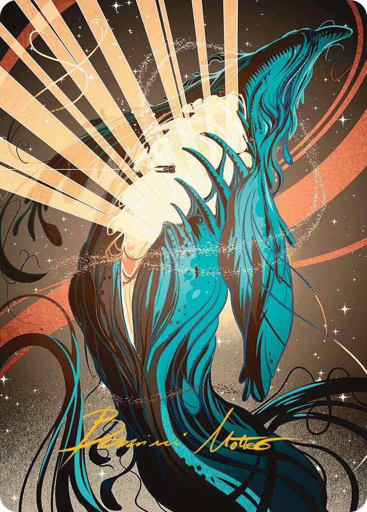 Swarmyard Art Card (Gold-Stamped Signature) [Edge of Eternities Art Series] | Jack's On Queen