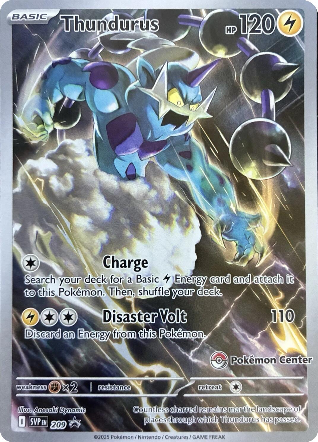 Thundurus (209) (Pokemon Center Exclusive) [Scarlet & Violet: Black Star Promos] | Jack's On Queen