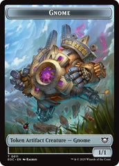 Gnome // Golem (0014) Double-Sided Token [Edge of Eternities Commander Tokens] | Jack's On Queen