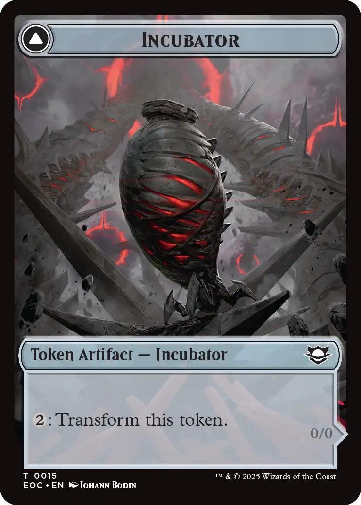 Incubator // Phyrexian Double-Sided Token [Edge of Eternities Commander Tokens] | Jack's On Queen