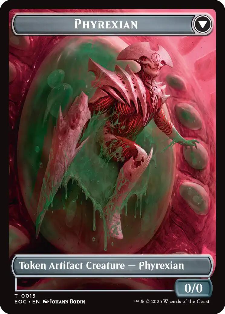 Incubator // Phyrexian Double-Sided Token [Edge of Eternities Commander Tokens] | Jack's On Queen