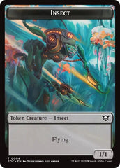 Insect // Elemental (0007) Double-Sided Token [Edge of Eternities Commander Tokens] | Jack's On Queen