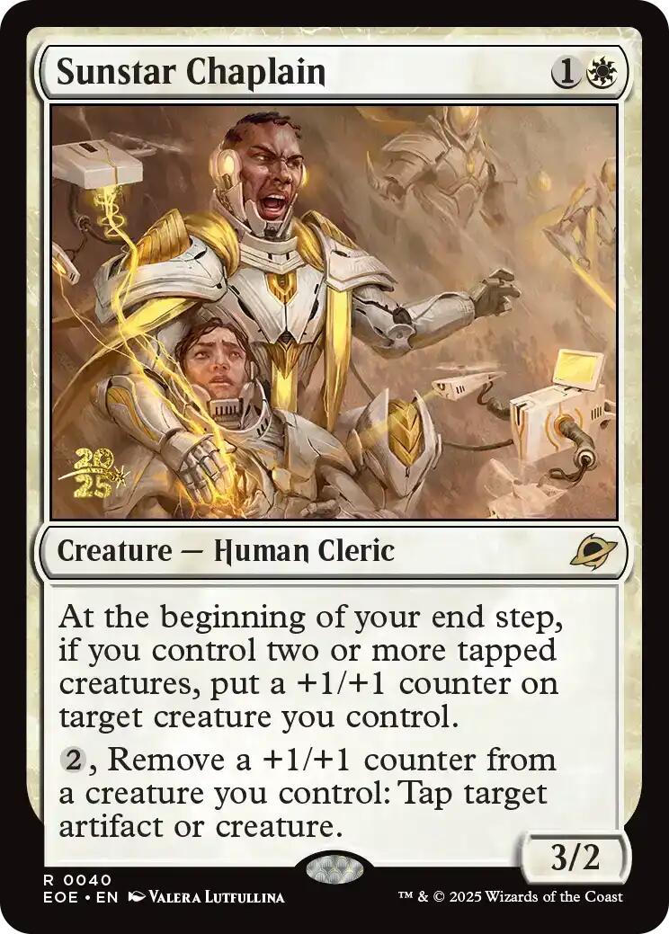 Sunstar Chaplain [Edge of Eternities Prerelease Promos] | Jack's On Queen