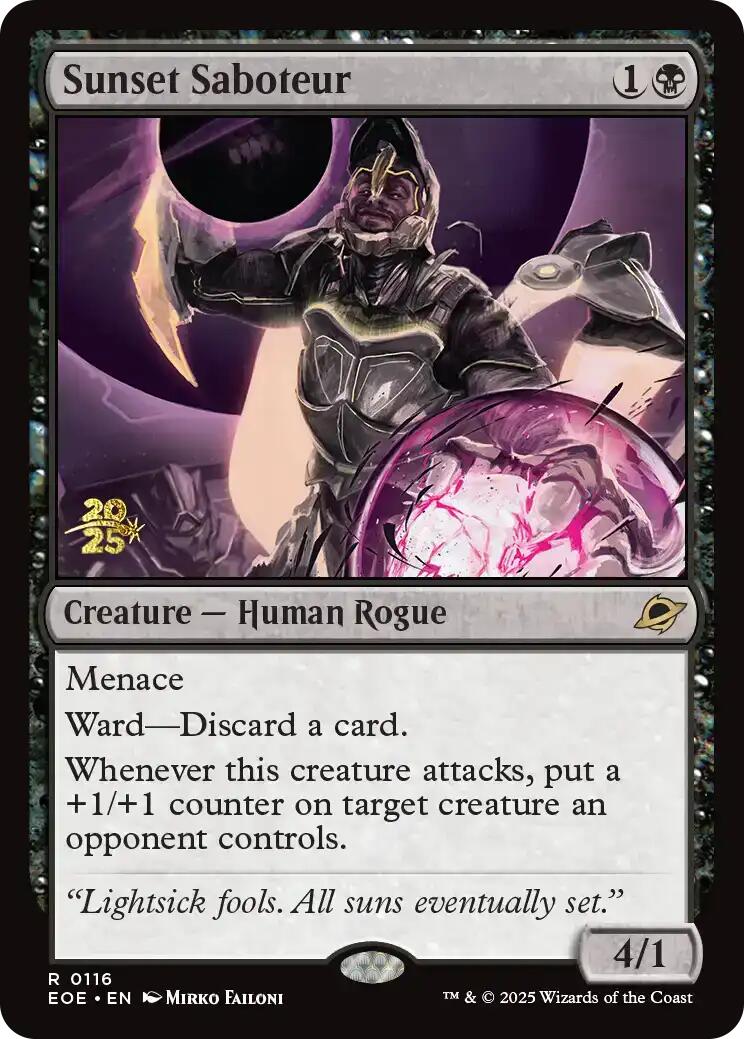 Sunset Saboteur [Edge of Eternities Prerelease Promos] | Jack's On Queen