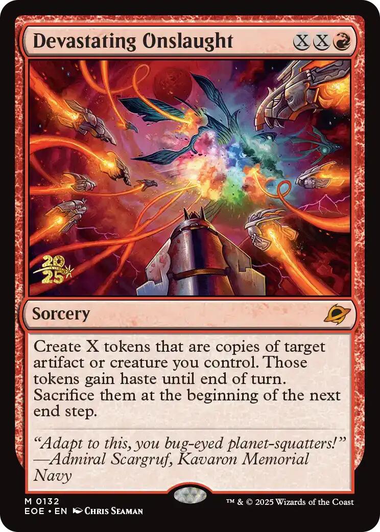 Devastating Onslaught [Edge of Eternities Prerelease Promos] | Jack's On Queen