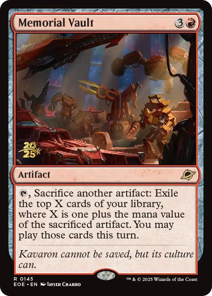 Memorial Vault [Edge of Eternities Prerelease Promos] | Jack's On Queen