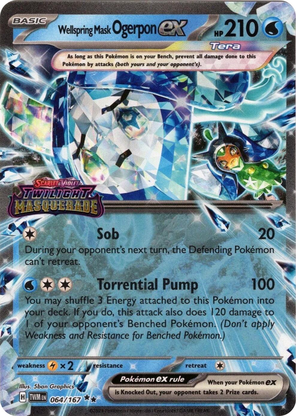 Wellspring Mask Ogerpon ex (064/167) (Stamped) [Miscellaneous Cards] | Jack's On Queen