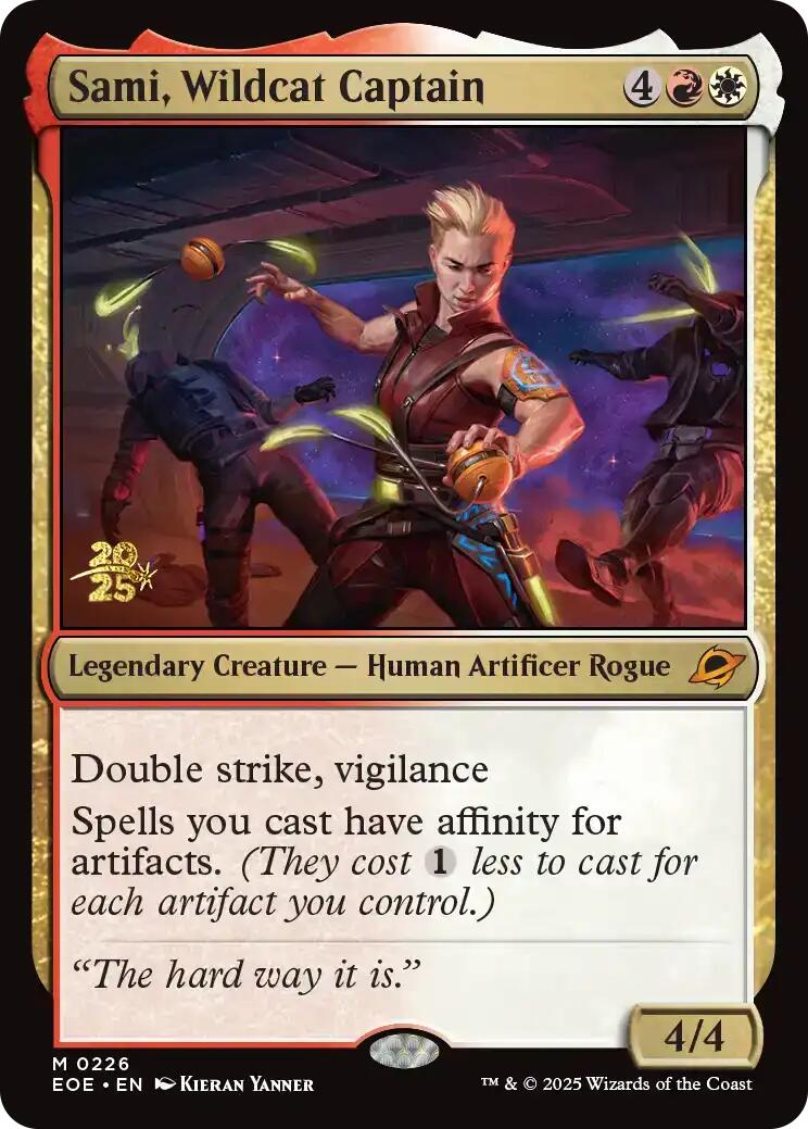 Sami, Wildcat Captain [Edge of Eternities Prerelease Promos] | Jack's On Queen