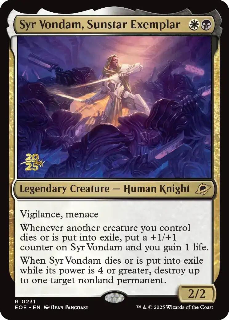 Syr Vondam, Sunstar Exemplar [Edge of Eternities Prerelease Promos] | Jack's On Queen