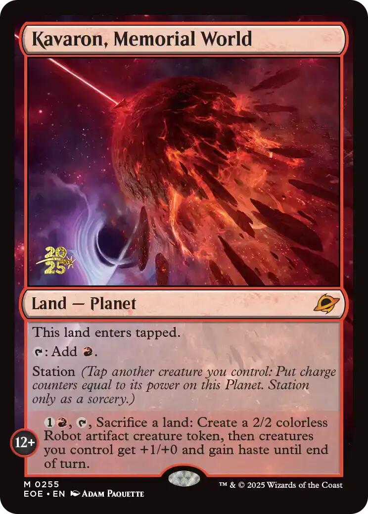 Kavaron, Memorial World [Edge of Eternities Prerelease Promos] | Jack's On Queen