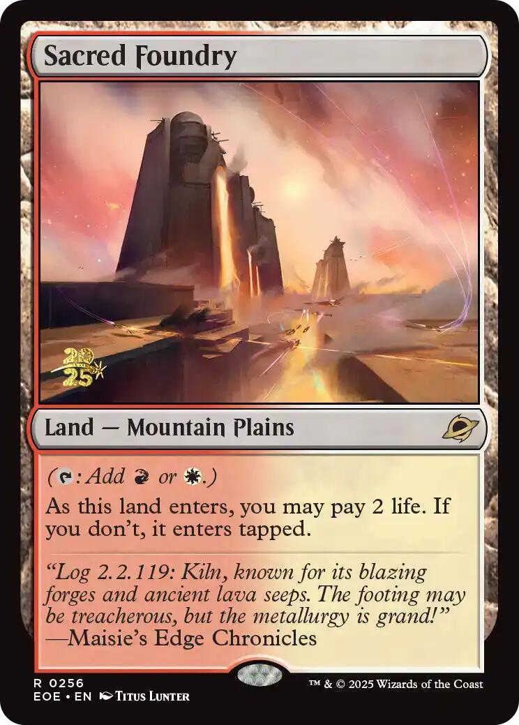Sacred Foundry [Edge of Eternities Prerelease Promos] | Jack's On Queen