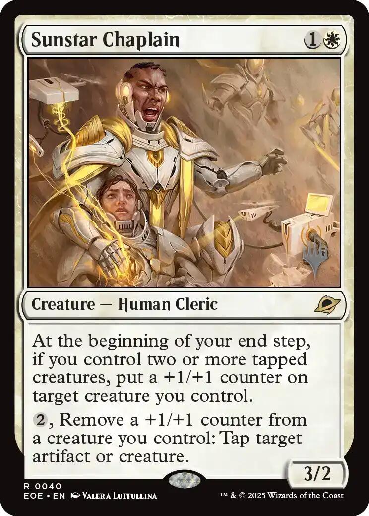 Sunstar Chaplain [Edge of Eternities Promo Pack] | Jack's On Queen