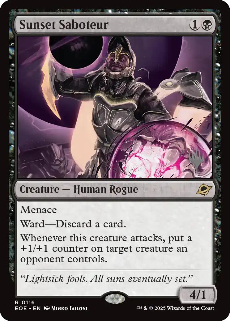 Sunset Saboteur [Edge of Eternities Promo Pack] | Jack's On Queen
