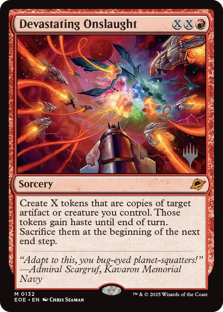 Devastating Onslaught [Edge of Eternities Promo Pack] | Jack's On Queen