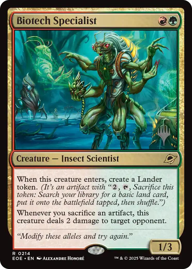 Biotech Specialist [Edge of Eternities Promo Pack] | Jack's On Queen