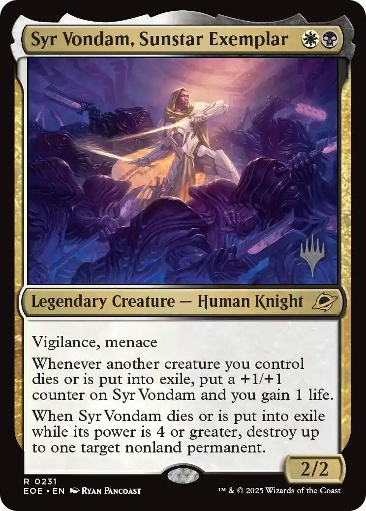 Syr Vondam, Sunstar Exemplar [Edge of Eternities Promo Pack] | Jack's On Queen