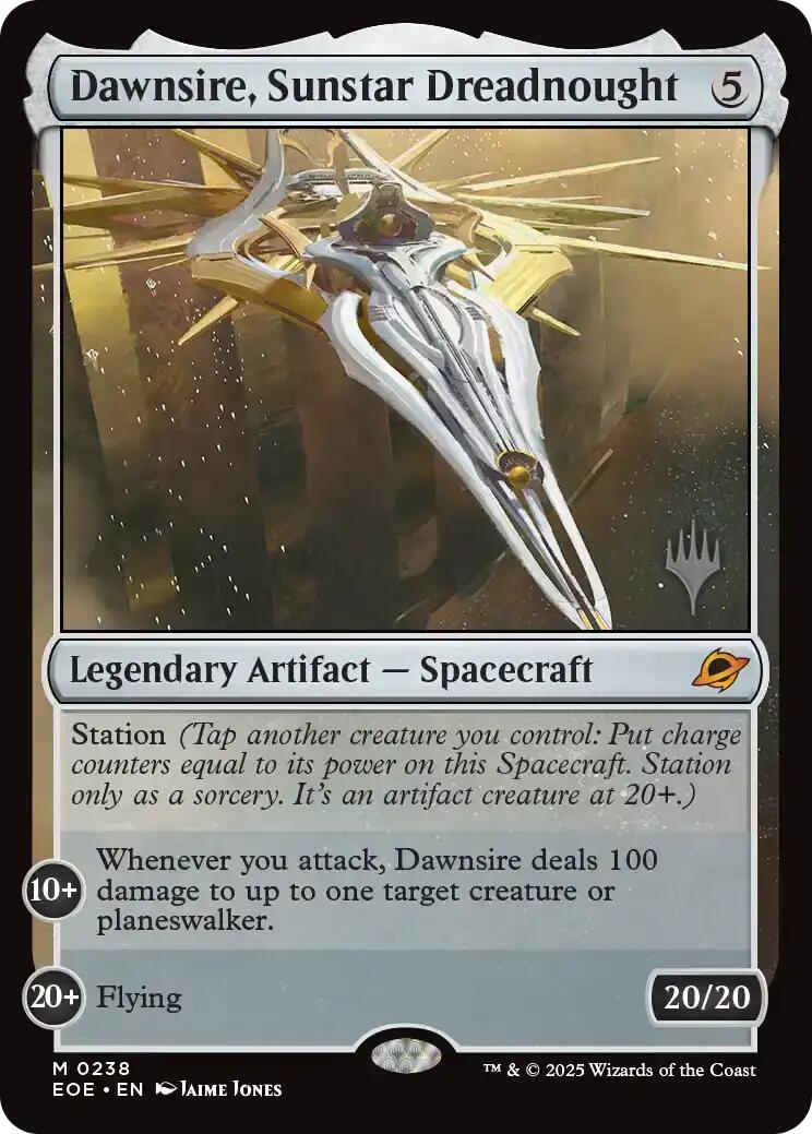 Dawnsire, Sunstar Dreadnought [Edge of Eternities Promo Pack] | Jack's On Queen