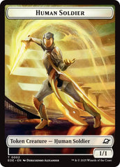 Human Soldier // Lander (0008) Double-Sided Token [Edge of Eternities Tokens] | Jack's On Queen