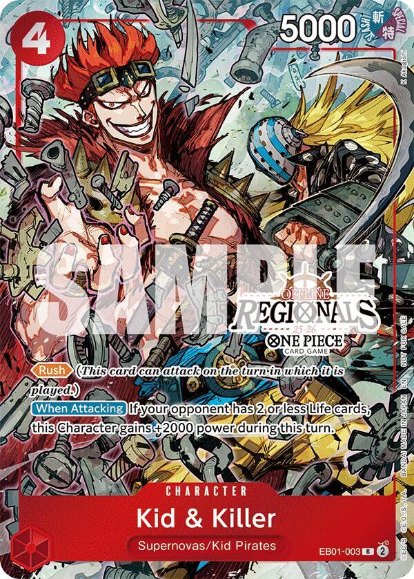Kid & Killer (Offline Regional Participation Pack 2025 Vol.2) (EB01-003) [One Piece Promotion Cards] | Jack's On Queen
