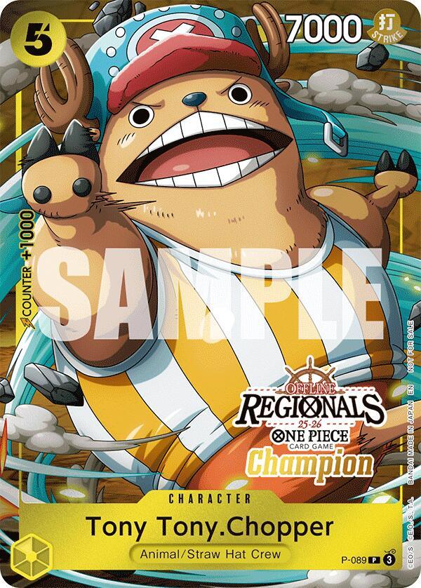 Tony Tony.Chopper (Offline Regional Champion Card Set 2025 Vol.2) (P-089) [One Piece Promotion Cards] | Jack's On Queen