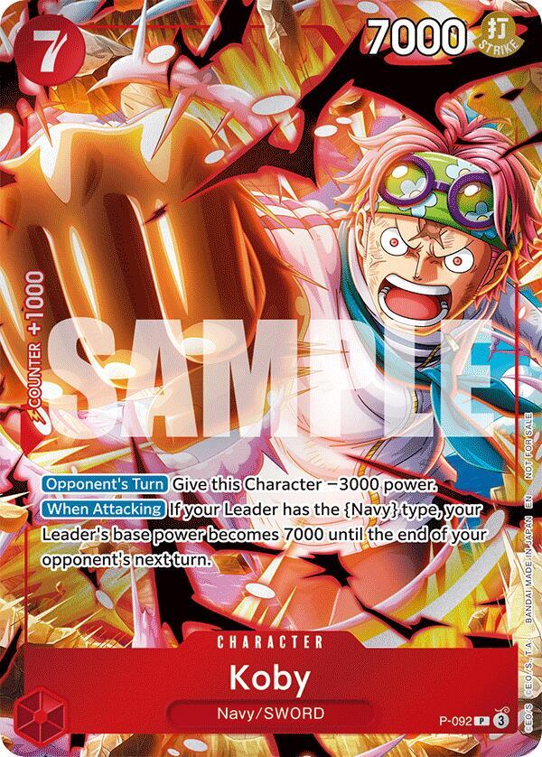Koby (Event Pack Vol. 7) (P-092) [One Piece Promotion Cards] | Jack's On Queen