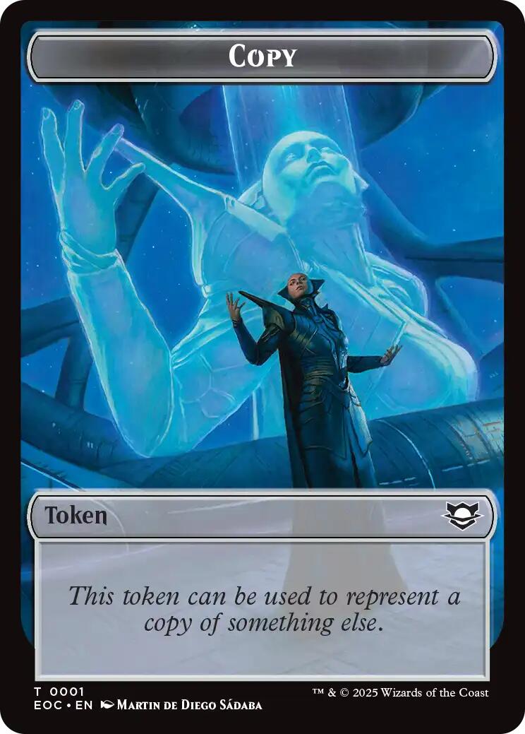 Copy // Golem (0012) Double-Sided Token [Edge of Eternities Commander Tokens] | Jack's On Queen