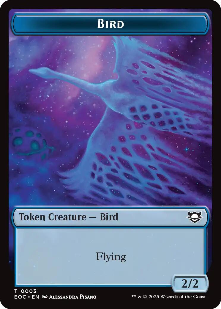 Bird // Pest Double-Sided Token [Edge of Eternities Commander Tokens] | Jack's On Queen