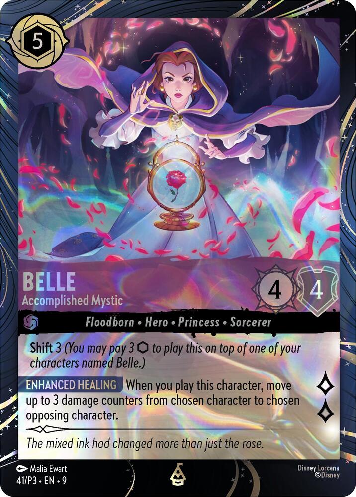 Belle - Accomplished Mystic (41) [Disney Lorcana Promo Cards] | Jack's On Queen