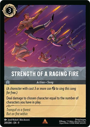 Strength of a Raging Fire (201/204) [Fabled] | Jack's On Queen