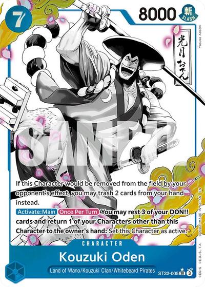 Kouzuki Oden (Parallel) (ST22-005) [Starter Deck 22: Ace & Newgate] | Jack's On Queen