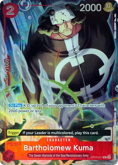 Bartholomew Kuma (Seven Warlords of the Sea Binder Set) (OP05-011) [One Piece Promotion Cards] | Jack's On Queen