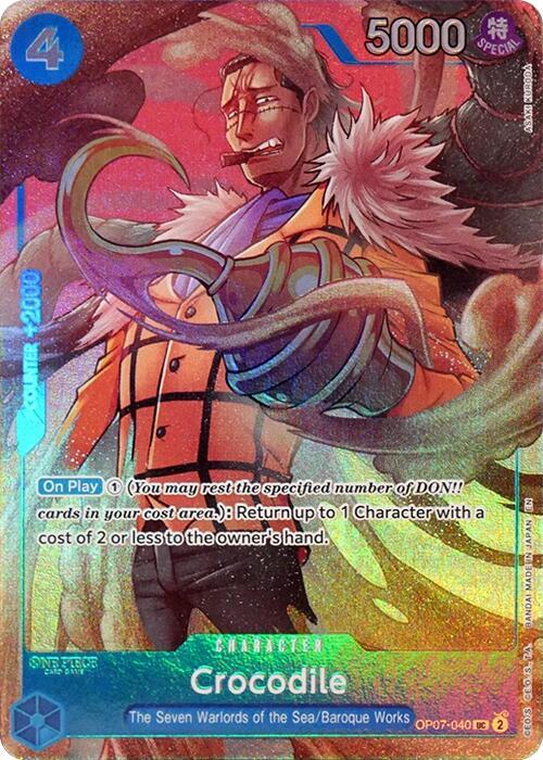 Crocodile (Seven Warlords of the Sea Binder Set) (OP07-040) [One Piece Promotion Cards] | Jack's On Queen