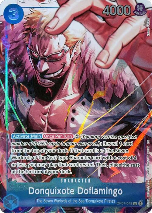 Donquixote Doflamingo (Seven Warlords of the Sea Binder Set) (OP07-048) [One Piece Promotion Cards] | Jack's On Queen