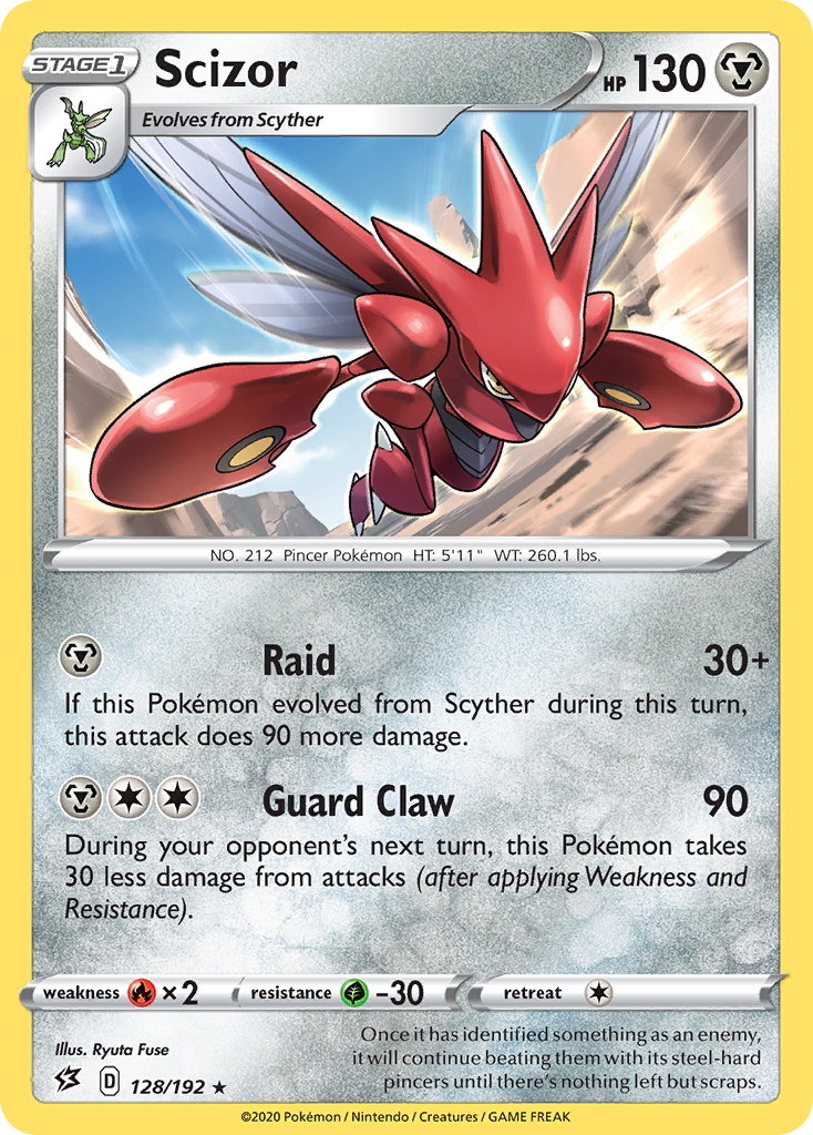 Scizor (128/192) [Sword & Shield: Rebel Clash] | Jack's On Queen