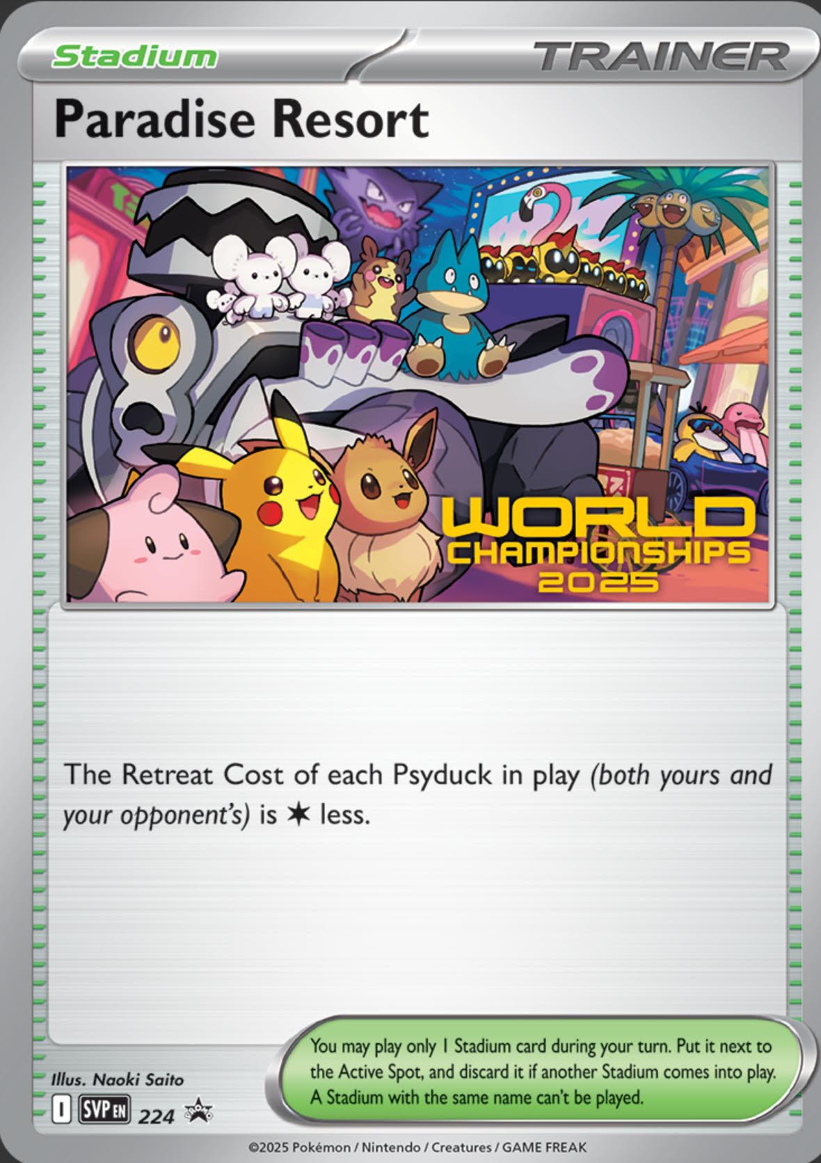 Paradise Resort (224) (World Championships 2025) [Scarlet & Violet: Black Star Promos] | Jack's On Queen