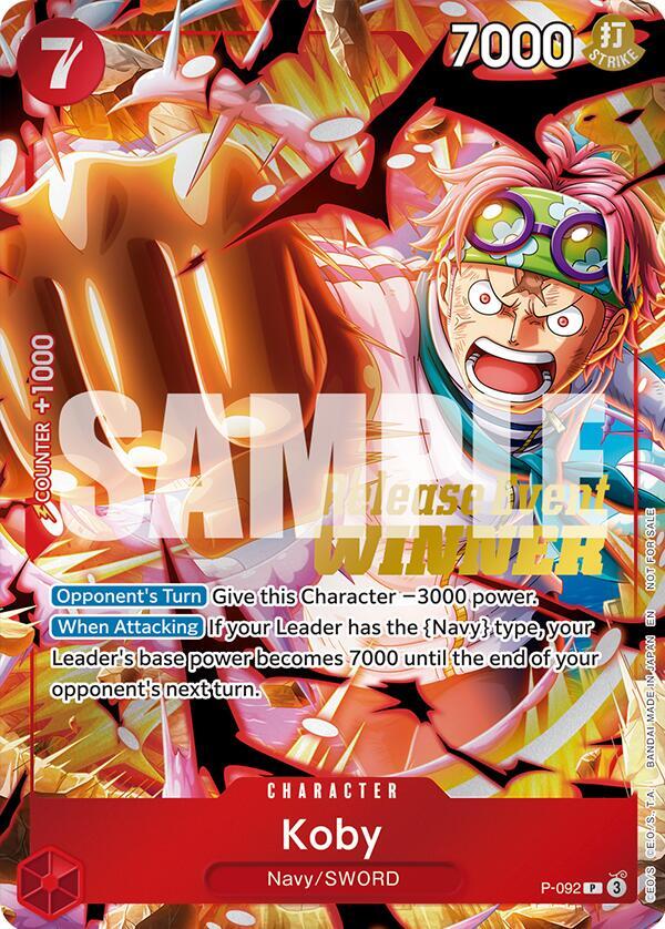 Koby (OP12 Release Event Winner) (P-092) [One Piece Promotion Cards] | Jack's On Queen