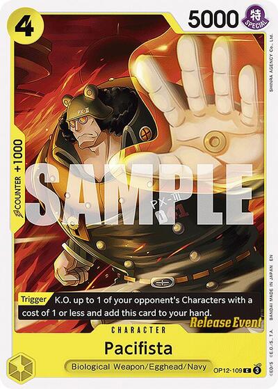 Pacifista (OP12-109) [Legacy of the Master Release Event Cards] | Jack's On Queen