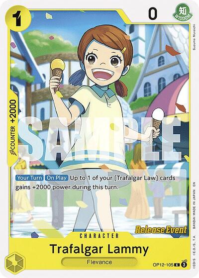 Trafalgar Lammy (OP12-105) [Legacy of the Master Release Event Cards] | Jack's On Queen