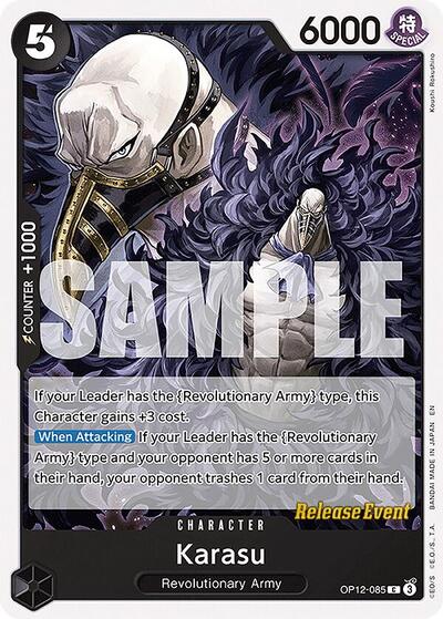 Karasu (OP12-085) [Legacy of the Master Release Event Cards] | Jack's On Queen