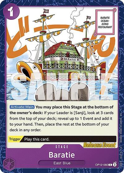 Baratie (OP12-080) [Legacy of the Master Release Event Cards] | Jack's On Queen