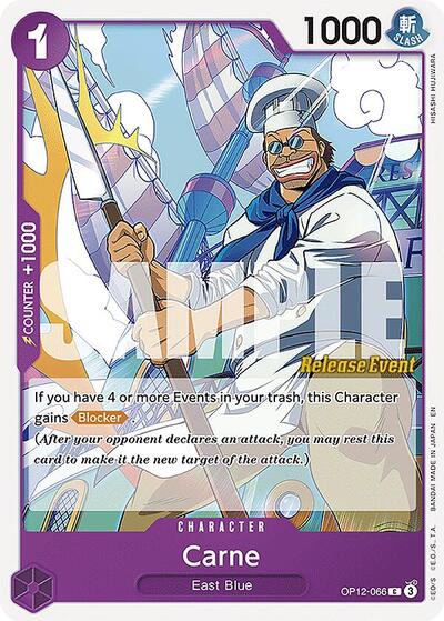 Carne (OP12-066) [Legacy of the Master Release Event Cards] | Jack's On Queen