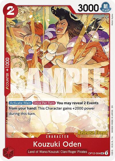 Kouzuki Oden (OP12-004) [Legacy of the Master Release Event Cards] | Jack's On Queen