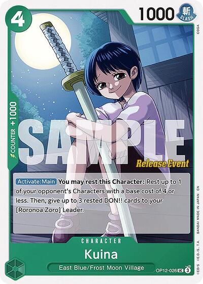 Kuina (OP12-026) [Legacy of the Master Release Event Cards] | Jack's On Queen